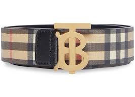 Burberry Reversible Gold Belt